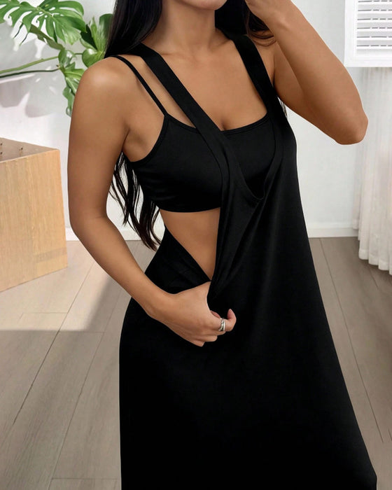 Ensemble Robe Unie Deux Pièces
