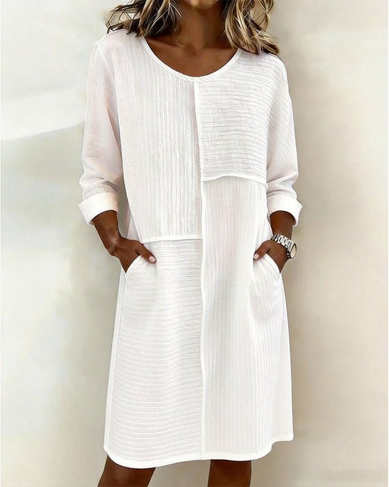 Robe Texturée Shift