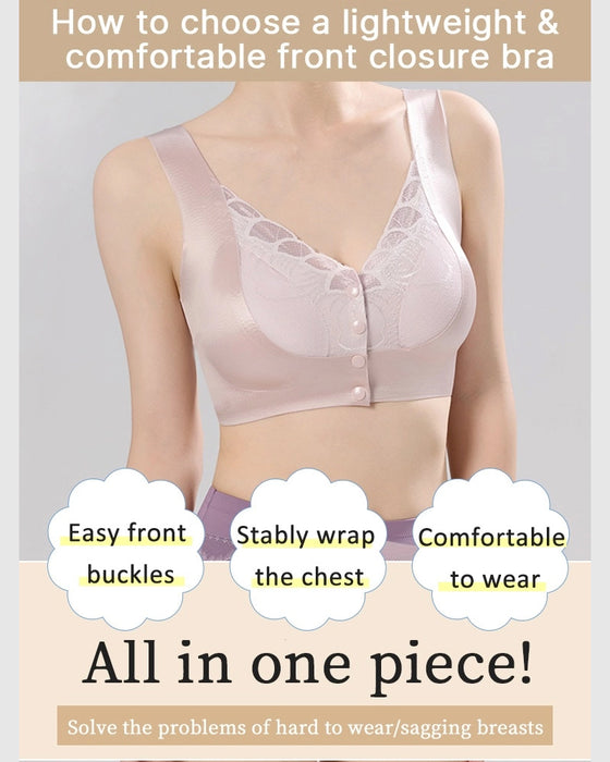 Soutien-gorge Fermeture Devant Satin Dentelle