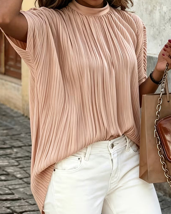 Blouse Manches Courtes Uni
