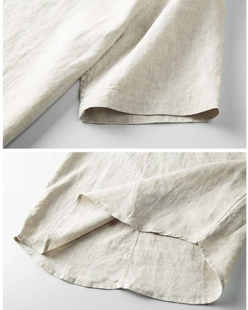 Chemise Homme Petit Col Montant Manches Courtes