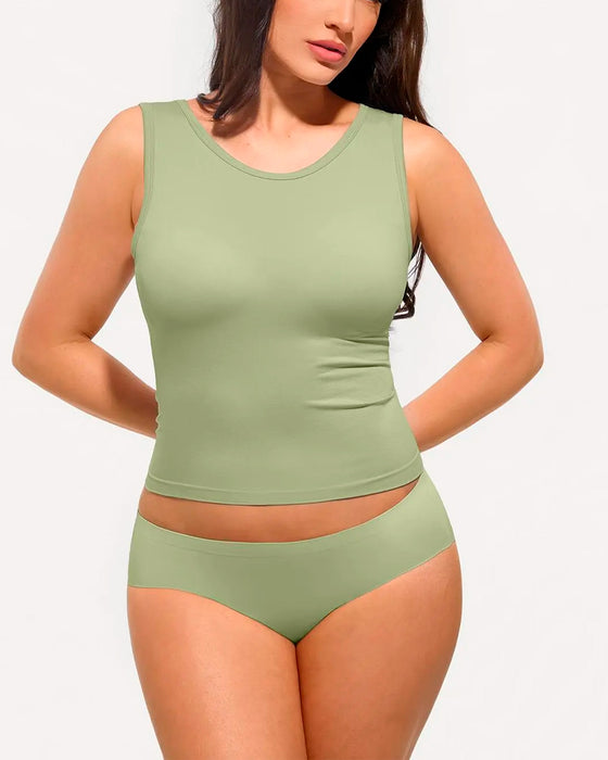 Débardeur Rayé Soutien-Gorge Intégré