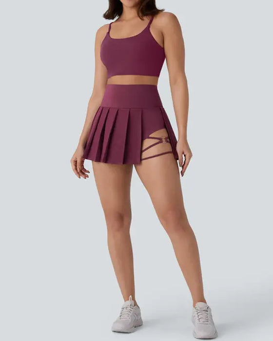 Jupe Plissée Anneau Métallique