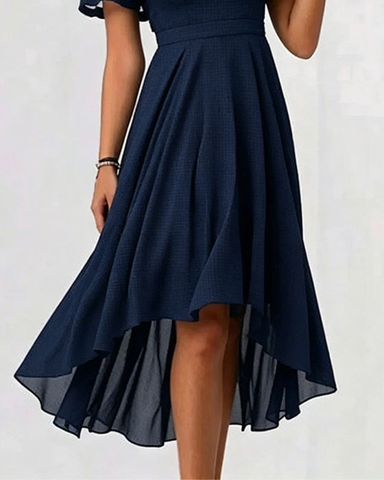 Robe Mesh Patchwork Irrégulière