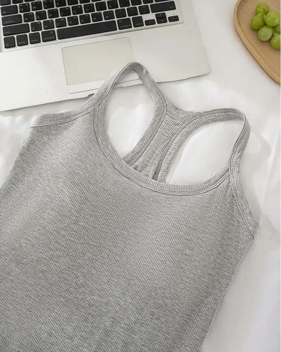 Débardeur Soutien-Gorge Intégré Côtes Unie