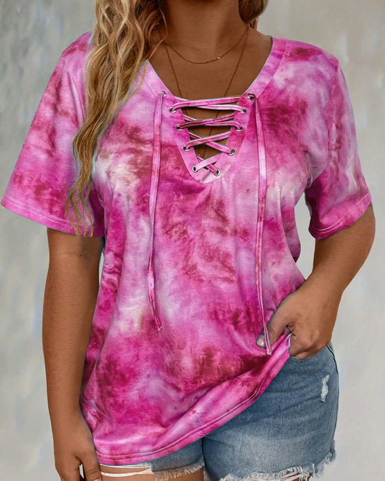 Chemisier Tie-Dye Imprimé