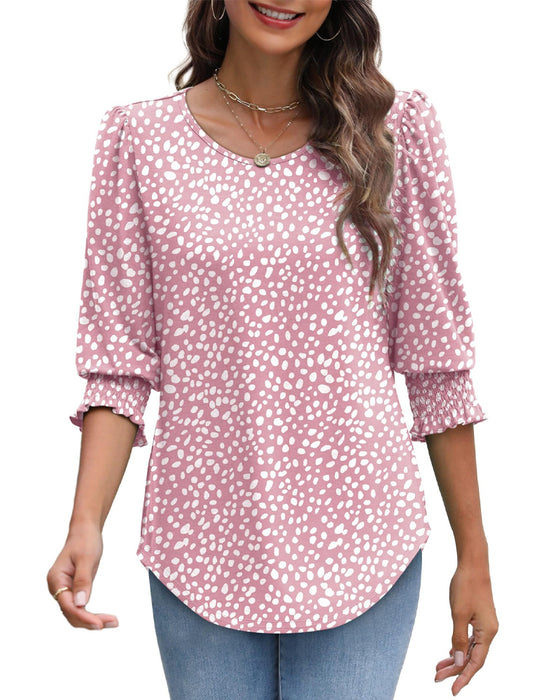 Blouse Manche Bouffante Imprimée