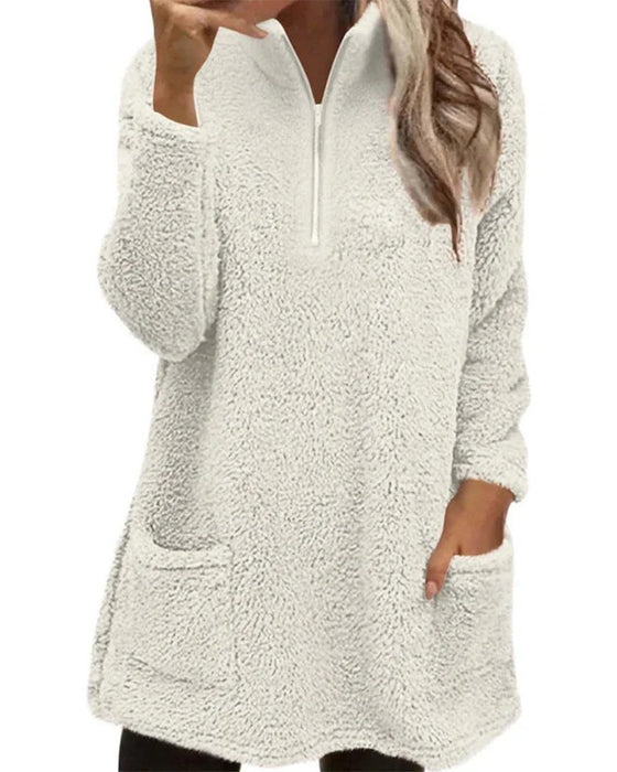 Sweat Uni Col Montant