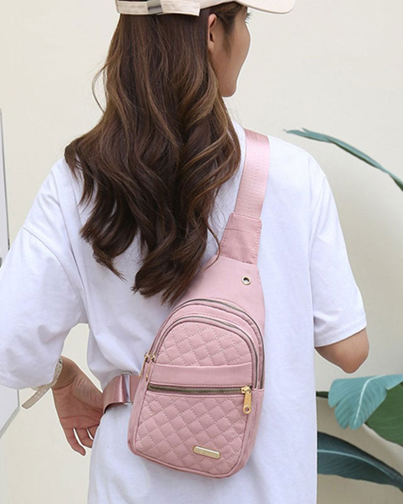 Sac Femme Mode Brodé Matelassé Poitrine