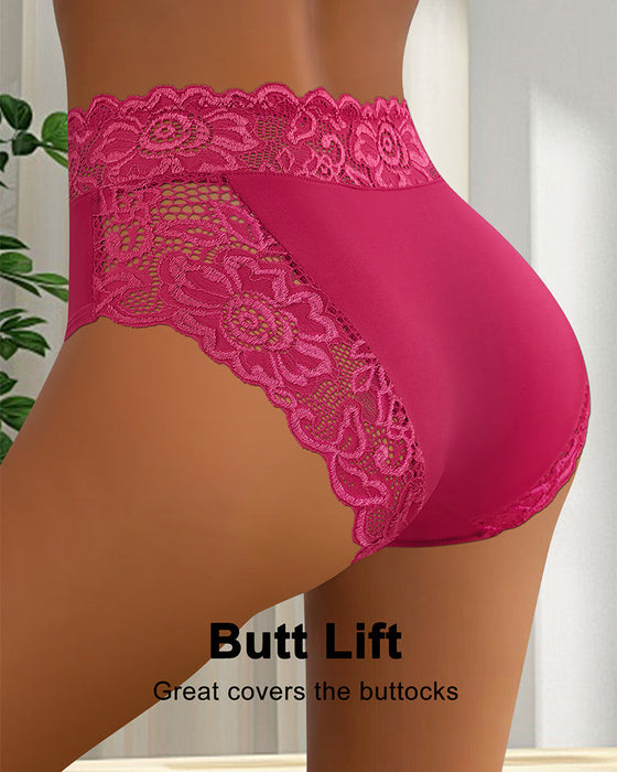 Culotte Sexy Dentelle Taille Moyenne-3