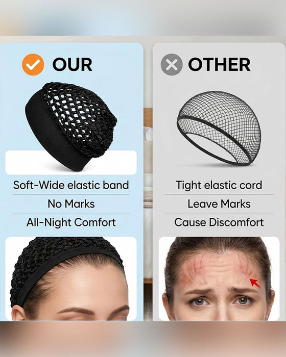 Bonnet Élastique À Large Bord Pour Sommeil