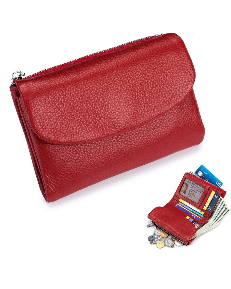 Portefeuille Court Cuir Souple