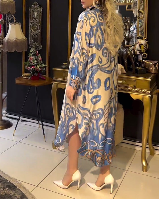 Robe imprimée ample et élégante