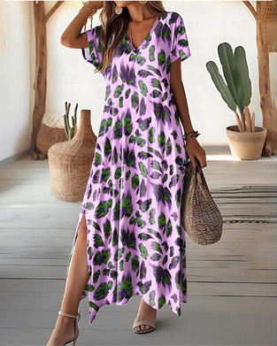 Jupe longue avec col en V