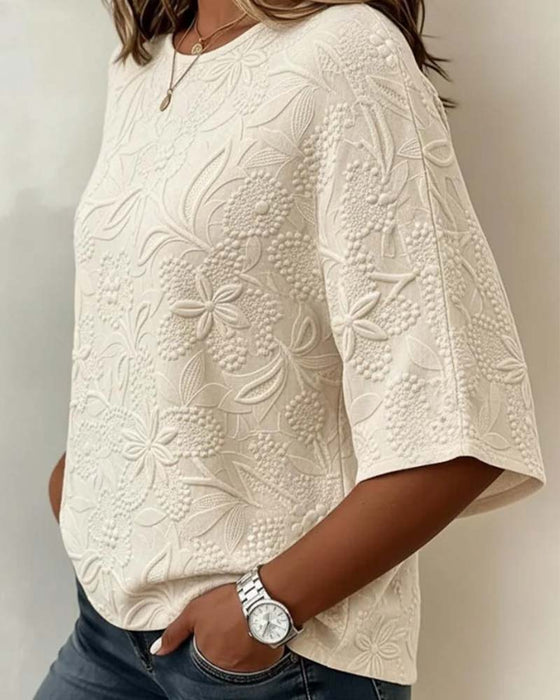 Blouse Femme Décontractée Fleurie