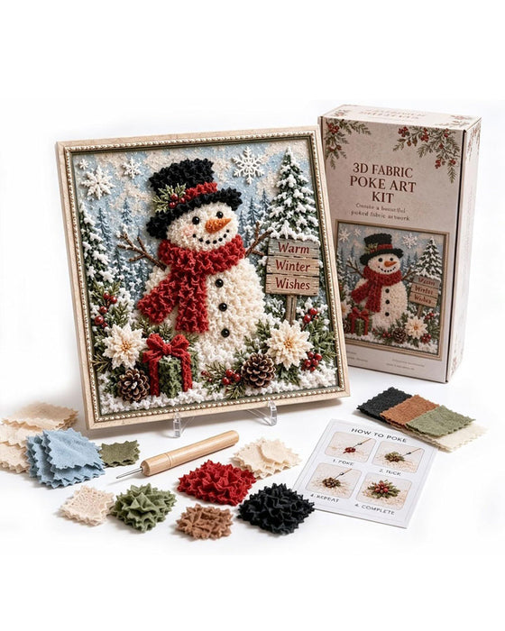Kit DIY Tissu De Feutrage À L'aiguille De Noël