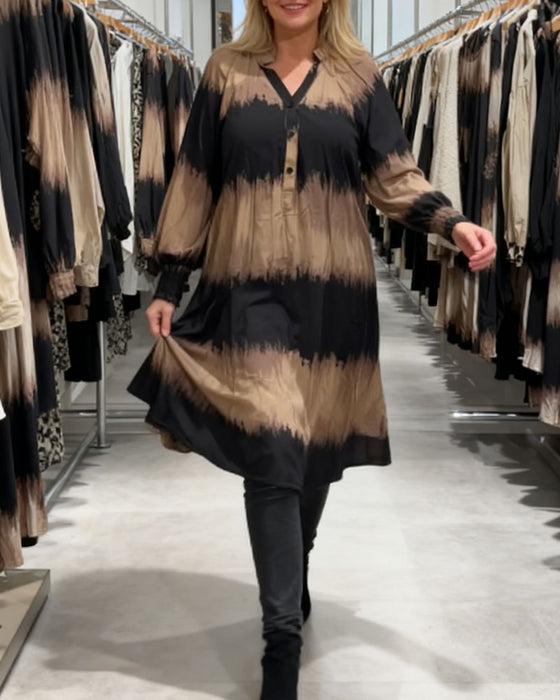 Robe Manches Longues Dégradé