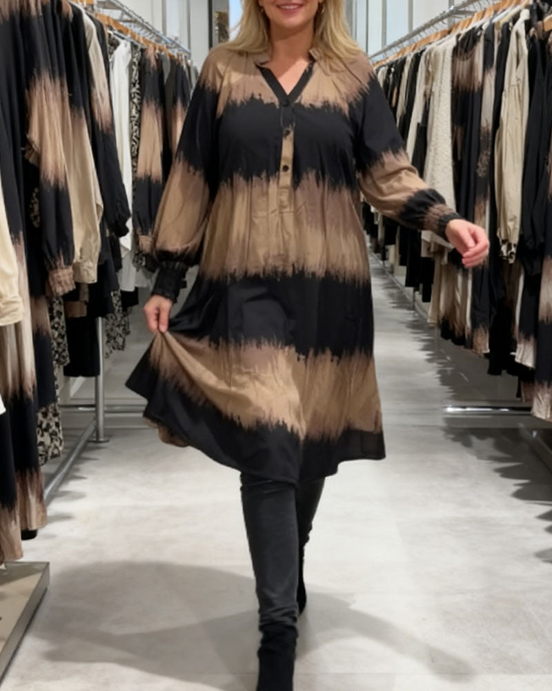 Robe Manches Longues Dégradé