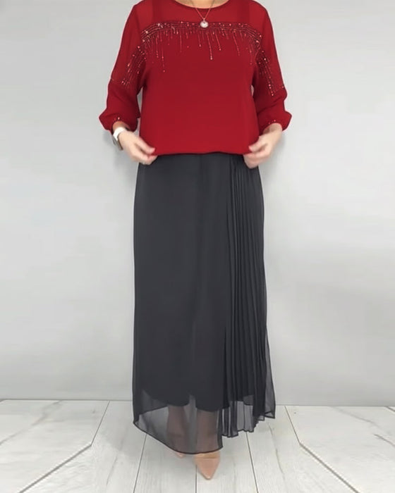 Blouse Maillage Éclaté Loose