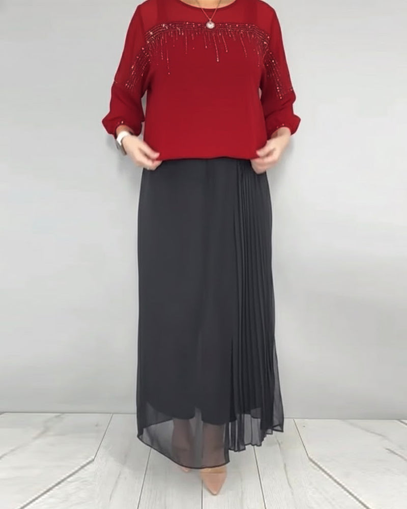 Blouse Maillage Éclaté Loose