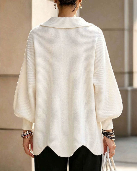 Pull Uni À Revers