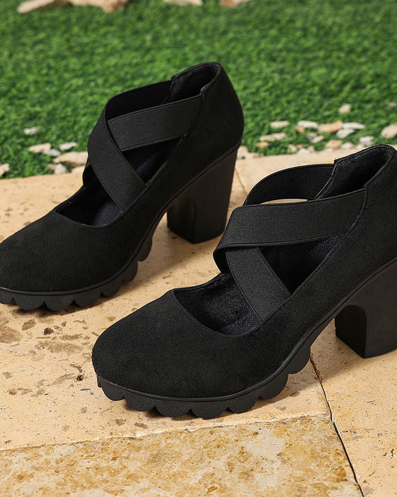 Chaussures Vintage Croix Lacets