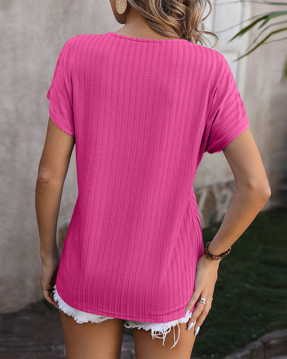 Haut avec col en V et chaîne