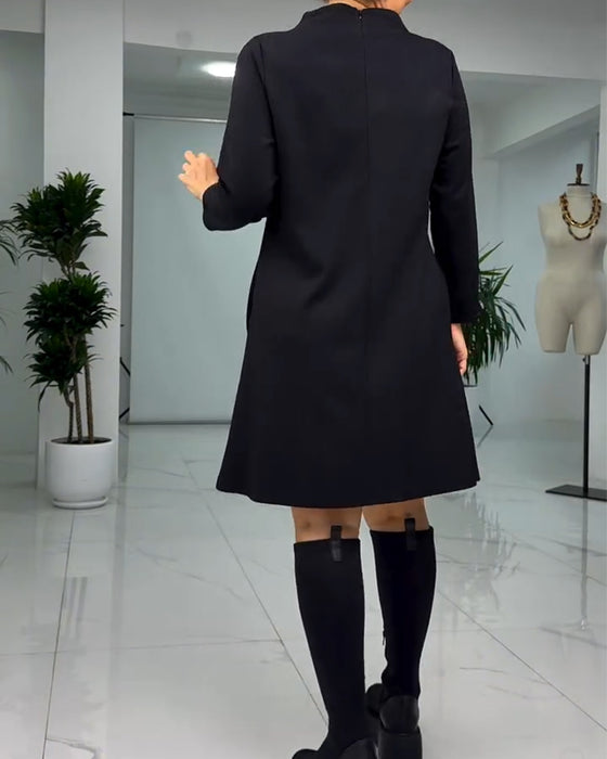 Robe Pull À Manches Longues Imprimé Floral