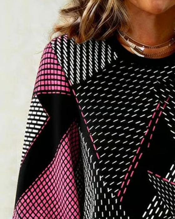 Sweat‑shirt Décontracté Manches Longues