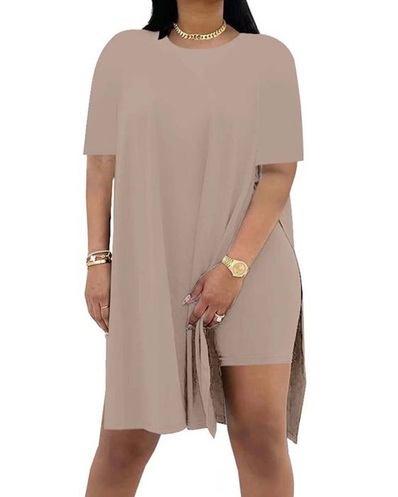 Ensemble Uni Ample Manches Courtes Pantalon