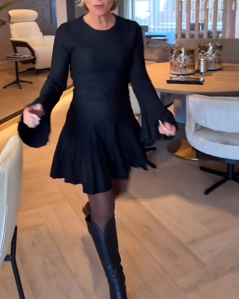 Robe Ligne A À Manches Évasées