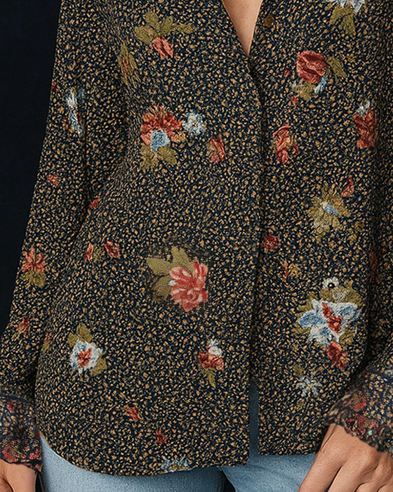 Chemise Vintage Imprimé Bohème