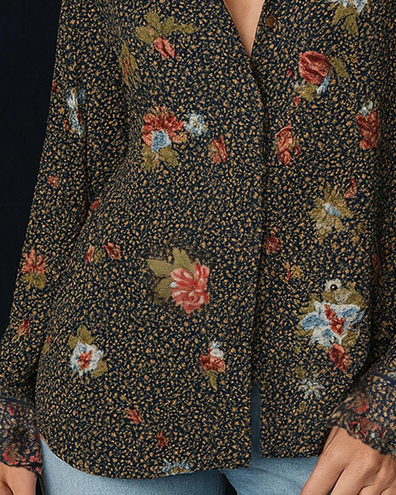 Chemise Vintage Imprimé Bohème