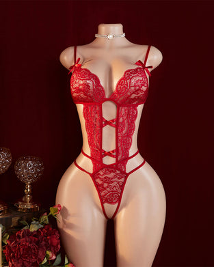 Lingerie Sexy En Dentelle Ajourée