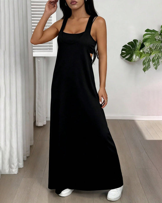 Ensemble Robe Unie Deux Pièces