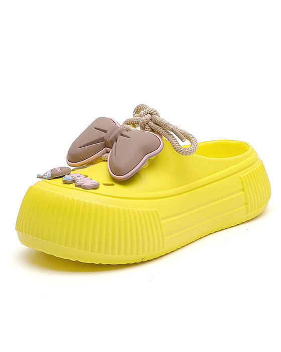 🌴 Chaussons Respirants pour Femmes avec Décoration Fleurie