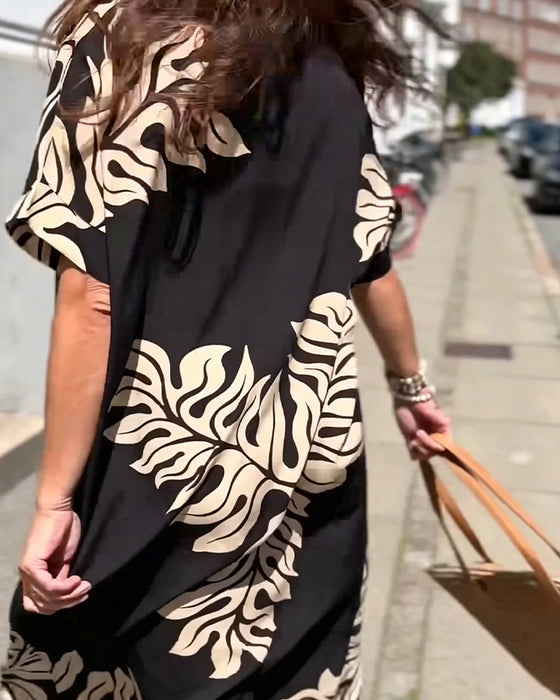 Robe Imprimé Botanique Shift
