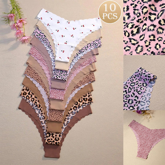 Ensemble De Sous‑Vêtements Imprimé 10‑Pièces