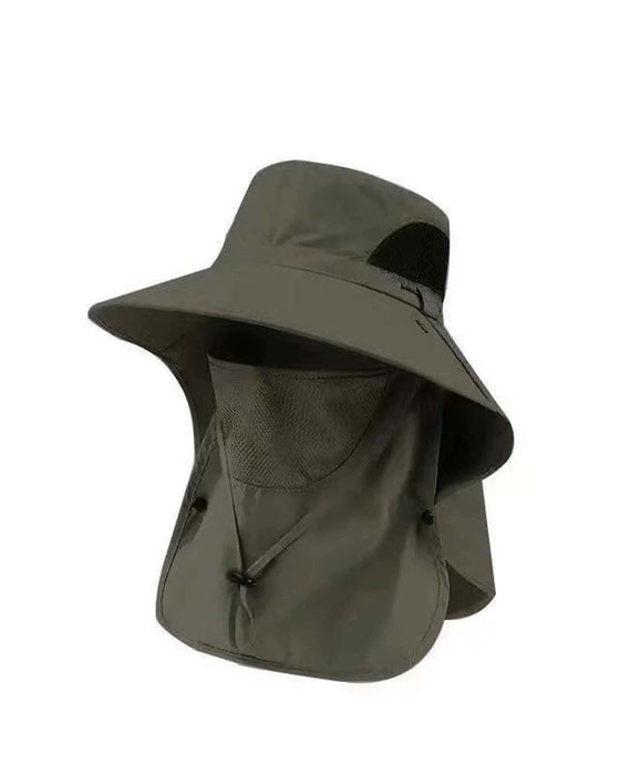Chapeau Couvre-Visage Soleil Protection Seau