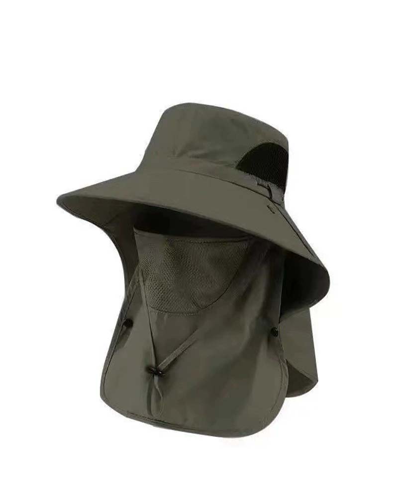 Chapeau Couvre-Visage Soleil Protection Seau