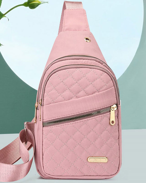 Sac Femme Mode Brodé Matelassé Poitrine