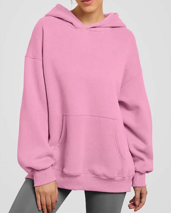Hoodie Unie Manche Longue Décontracté