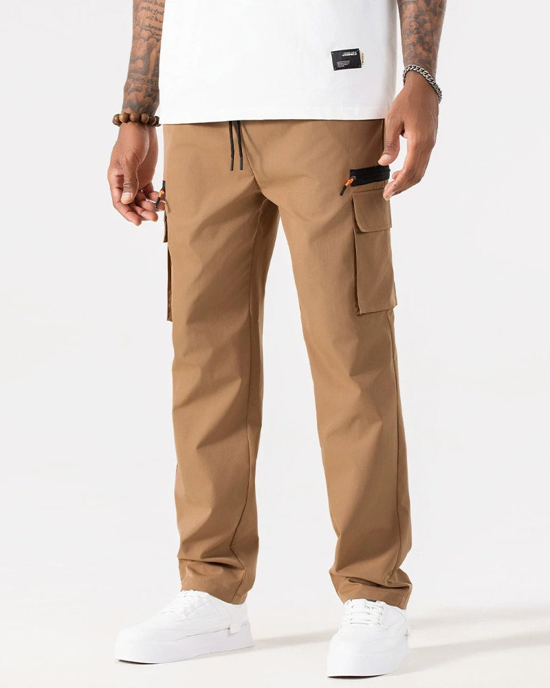 Pantalon Ample Décontracté Multi-Poches Cargo