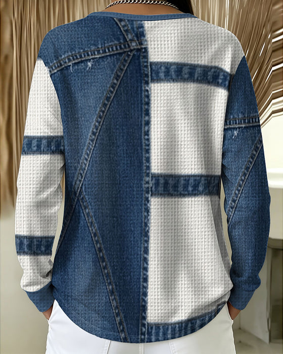 Haut Demi-Zip Décontracté Design