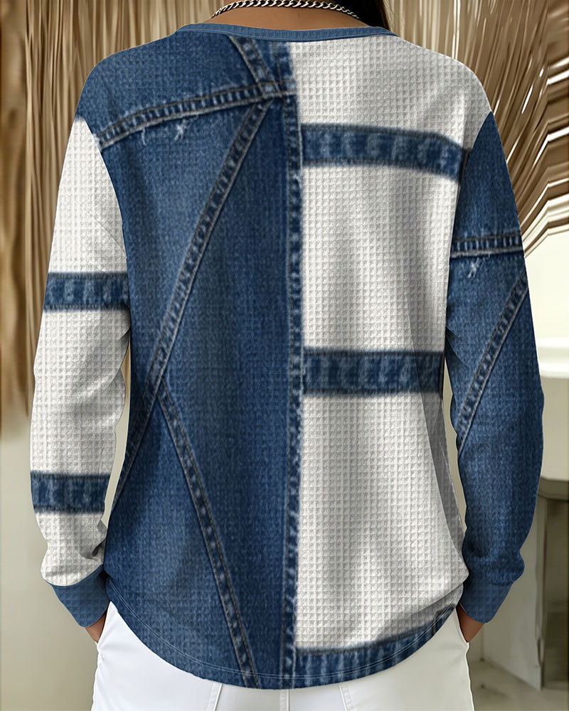 Haut Demi-Zip Décontracté Design