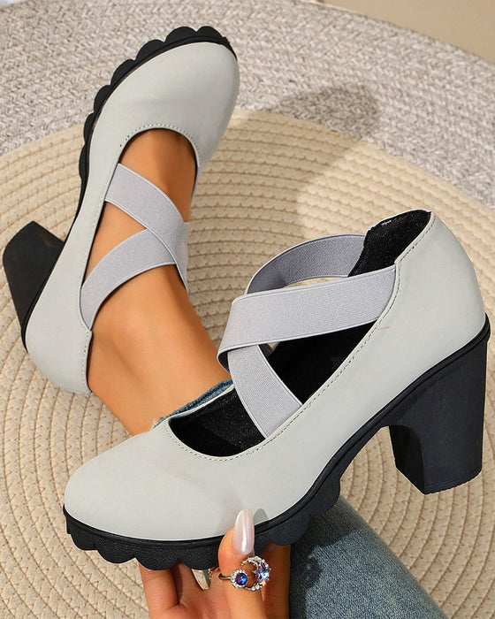 Chaussures Vintage Croix Lacets