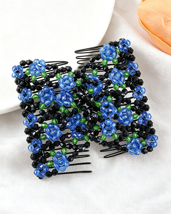 Peigne Accessoire Capillaire À Perles Élastique