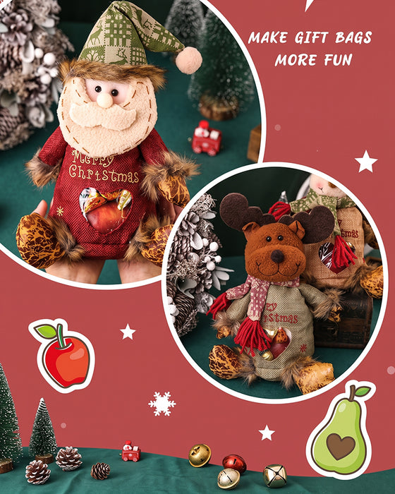 🎉 Dernier Jour Promotion 50% De Réduction 🎉 Sacs Cadeaux De Noël Avec Fermeture Éclair
