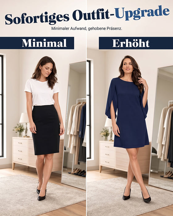 Robe Col Rond Unie