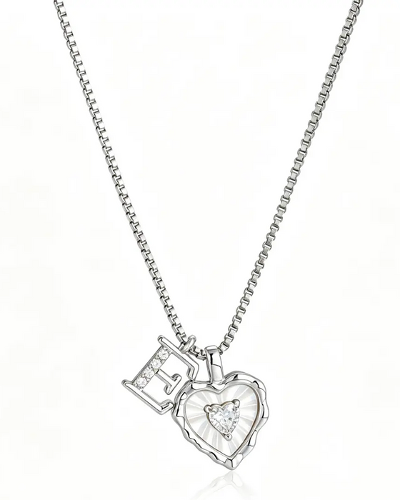 A–Z Micro-Pavé Lettre Initiale Pendentif Collier